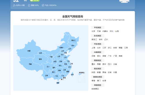 【自适应】帝国CMS天气预报模板授权版